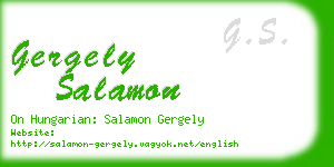 gergely salamon business card